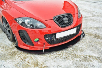 Seat Leon MK2 (MS Design) 2005-2009 Frontläpp / Frontsplitter V.2 Maxton Design